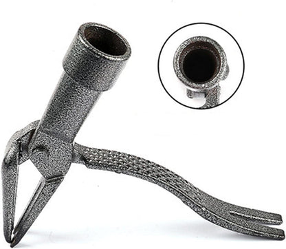 Heavy Duty Stand Up Weed Picker-Cast Iron Weed Removal Tool for Garden Handheld Weed Puller Without Bending Pulling, Kneeling -No Handle