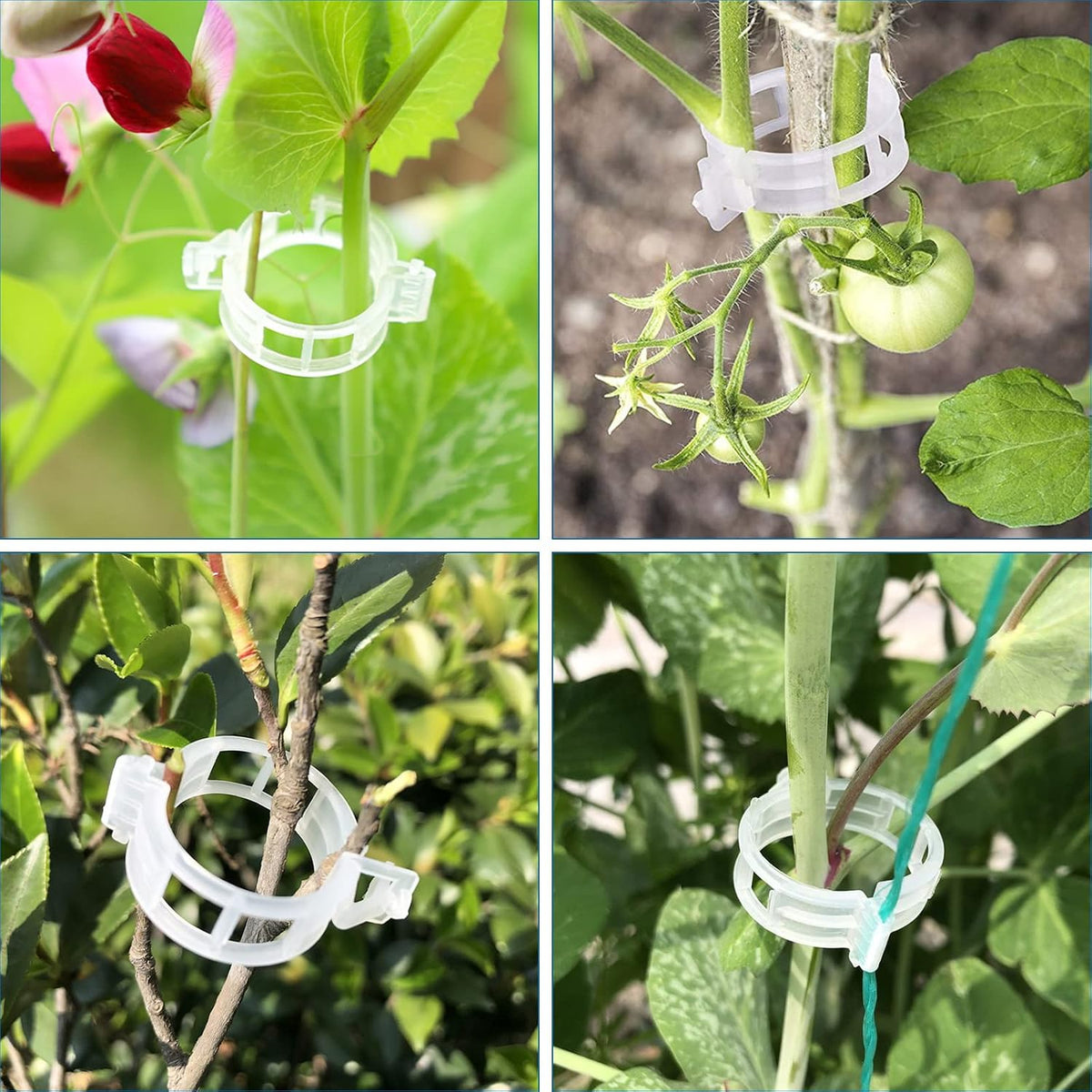 120 Pack Tomato Clips for Climbing Plants Garden Support Plant Trellis