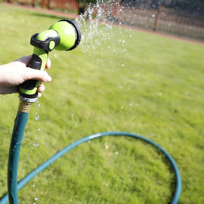 Leader Short Garden Hose 3/4 in. x 10 ft. -Heavy Duty,Durable,Lightweight,Male to Female Fittings -No Kink Leakproof PVC Flexible Water Pipe -Brass Aluminum Ends for Household & Commercial-Gray