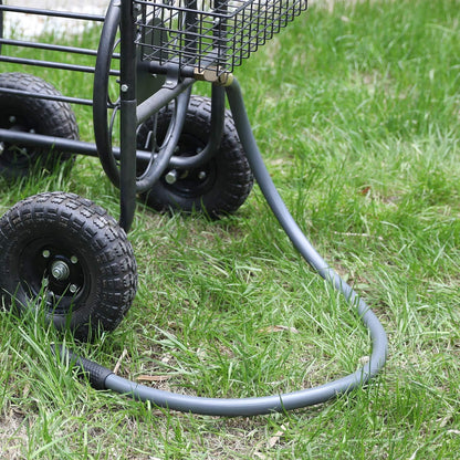 Leader Short Garden Hose 3/4 in. x 10 ft. -Heavy Duty,Durable,Lightweight,Male to Female Fittings -No Kink Leakproof PVC Flexible Water Pipe -Brass Aluminum Ends for Household & Commercial-Gray