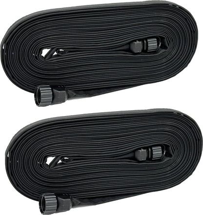 Flat Weeper Soaker Hose (25-Foot) - Drip Irrigation - Saves 70% Water - Drips Water Entire Length of Hose - Includes 3 Pressure Reducing Discs - NOT a Regular Garden Hose