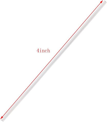 200pcs 4 inch Wire Twist Ties with Plastic Coated Reusable Multi-Purpose Ties for Treat Bags/Plastic Bread Bags/Gift/Party/Cords/Plant (Transparent)