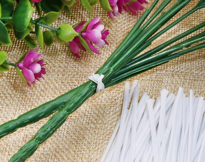200pcs 4 inch Wire Twist Ties with Plastic Coated Reusable Multi-Purpose Ties for Treat Bags/Plastic Bread Bags/Gift/Party/Cords/Plant (Transparent)