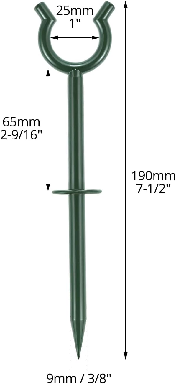3/4" Garden Hose Holder Brackets - 20 Pcs Plastic Outdoor Hose Guide Stakes Support Spike Tool