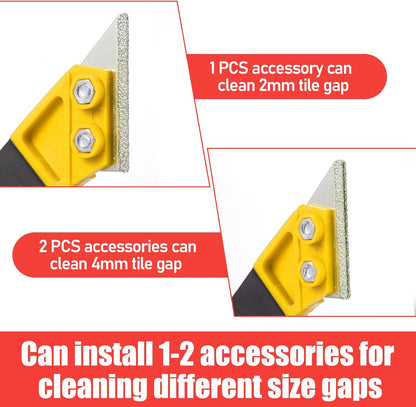 Grout Removal Tool with 5 Pcs Replacement Blades Hand Grout Scraping Rake for Tile Gap Cleaning and Repair