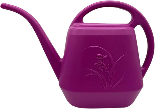 Plant Watering Can - 1 Gallon - Rose Red - with Long Spout for Indoor and Outdoor Plant Garden