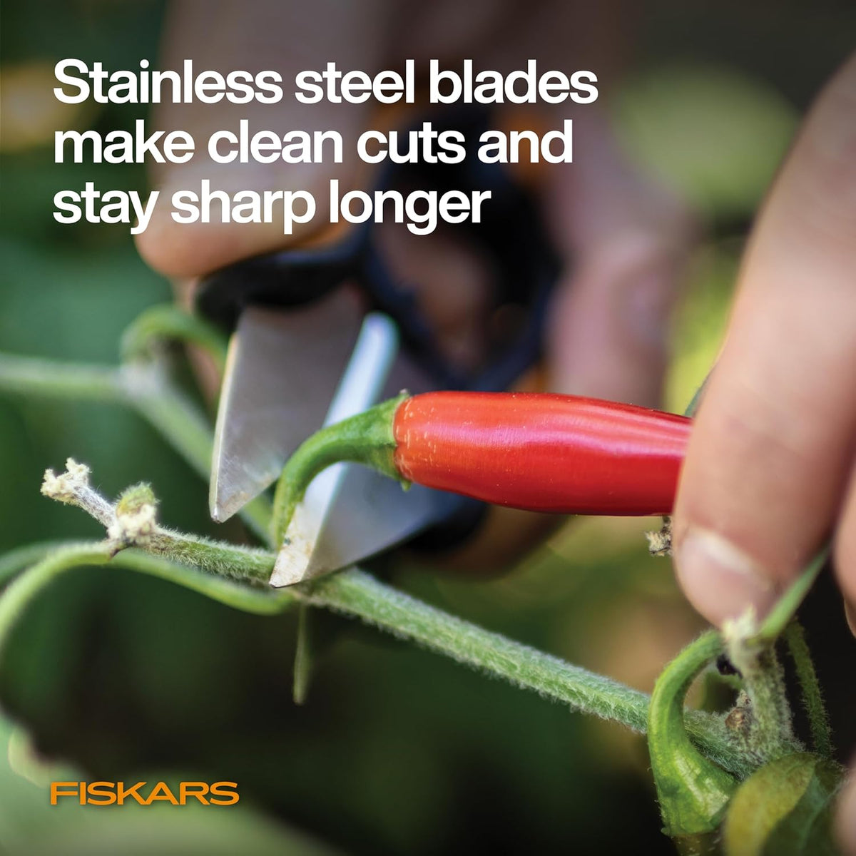 Herb Garden Scissors, 5" Garden Shears, Handheld Herb Snips with Sheath and SoftGrip Handle, Dishwasher Safe