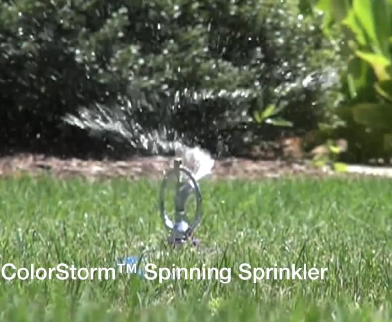 15073 ColorStorm Spinning Sprinkler, Yellow