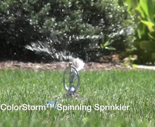 15073 ColorStorm Spinning Sprinkler, Yellow