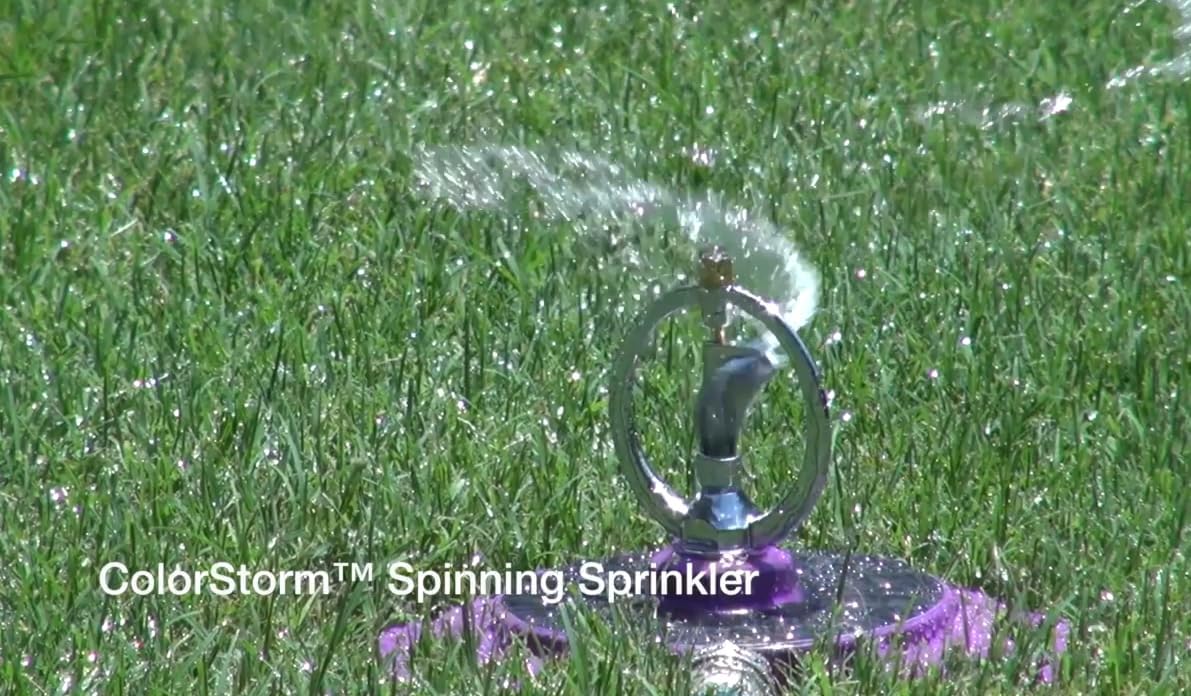 15073 ColorStorm Spinning Sprinkler, Yellow
