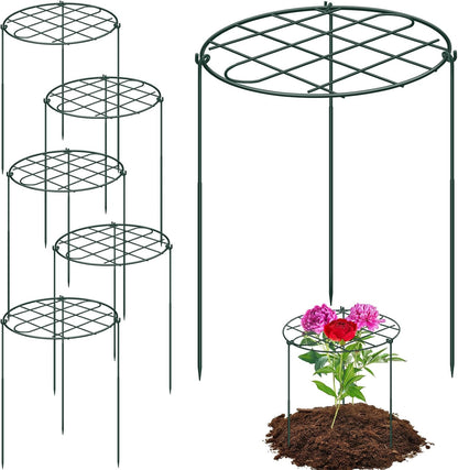 6 Pack 12 x 16 Inch Peony Cages and Supports for Outdoor Plants