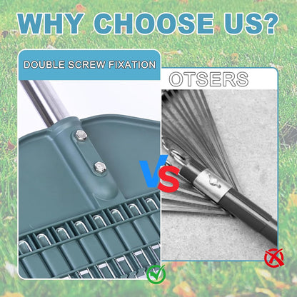 Thatch Rake with 66 Inch Adjustable Handle
