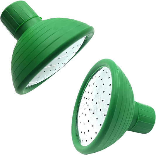 Watering Can Rose Head, Universal Water Sprinkler Sprayer,Garden Watering Can Replacement Nozzle for Watering Cans Garden Plants Indoor & Outdoor (Green-2Pcs)