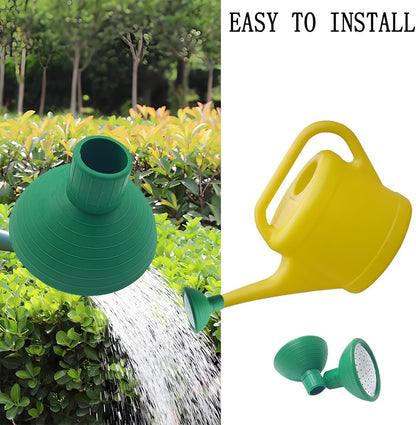 Watering Can Rose Head, Universal Water Sprinkler Sprayer,Garden Watering Can Replacement Nozzle for Watering Cans Garden Plants Indoor & Outdoor (Green-2Pcs)