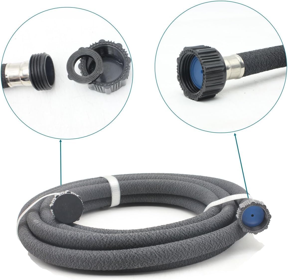 Soaker Hose 5/8" 10ft Round Rubber Garden Soaker Hoses