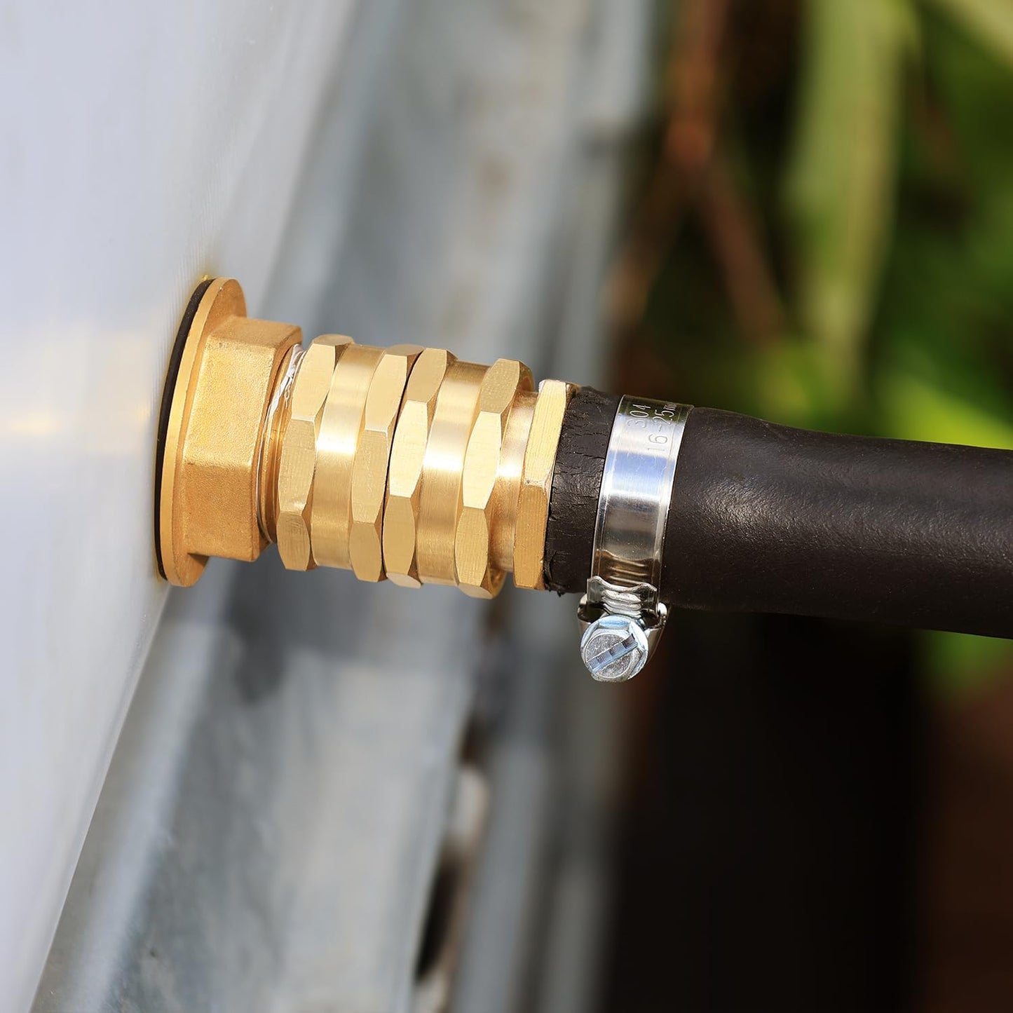 Garden Female to Female Hose Adapter,3/4" GHT Brass Hose Connector