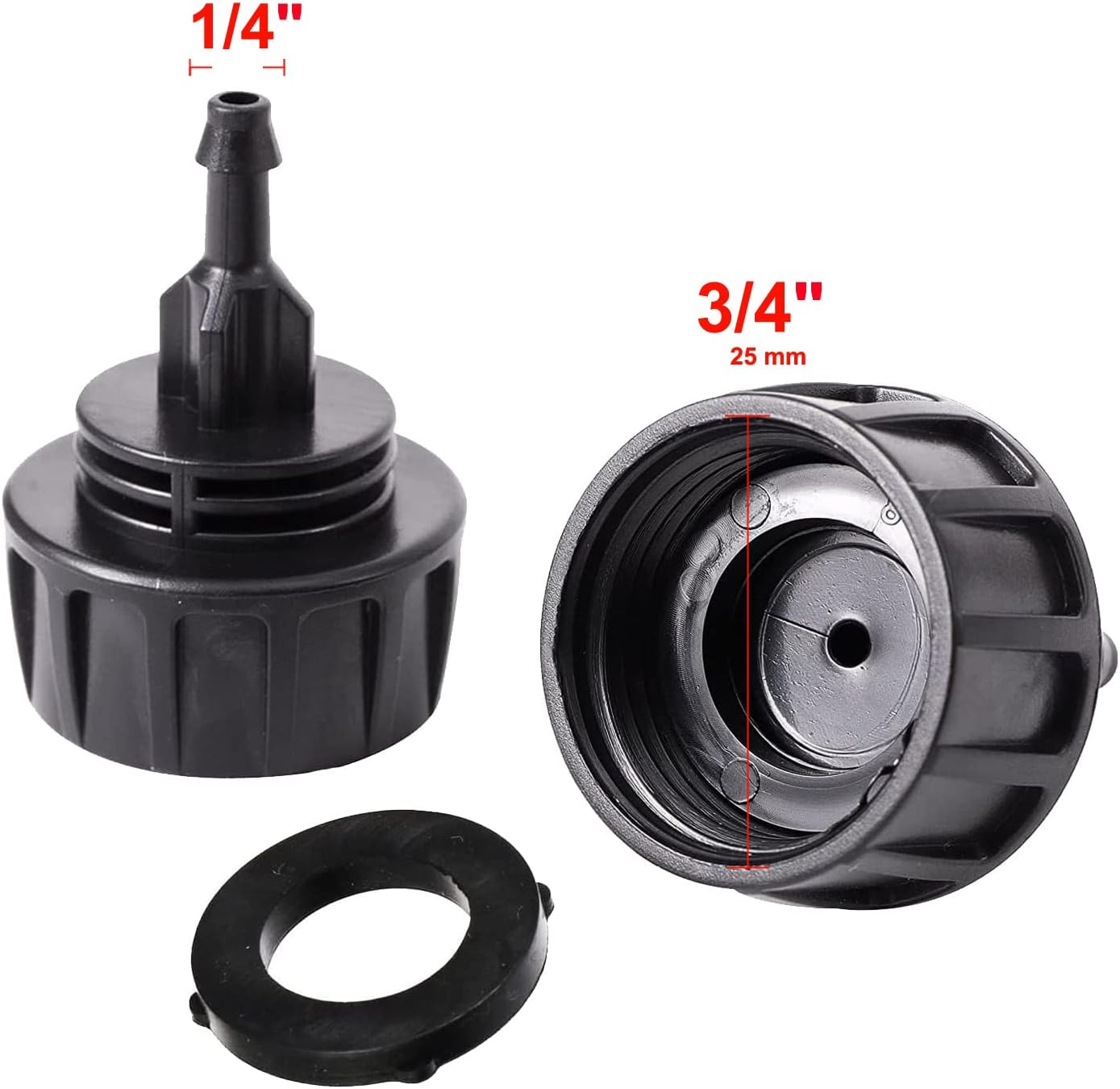 1/4 Inch Drip Irrigation Tubing Faucet Connector 2 Way Y Splitter