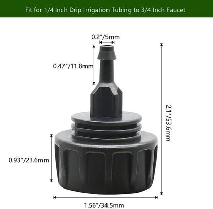 1/4 Inch Drip Irrigation Tubing Faucet Connector 2 Way Y Splitter