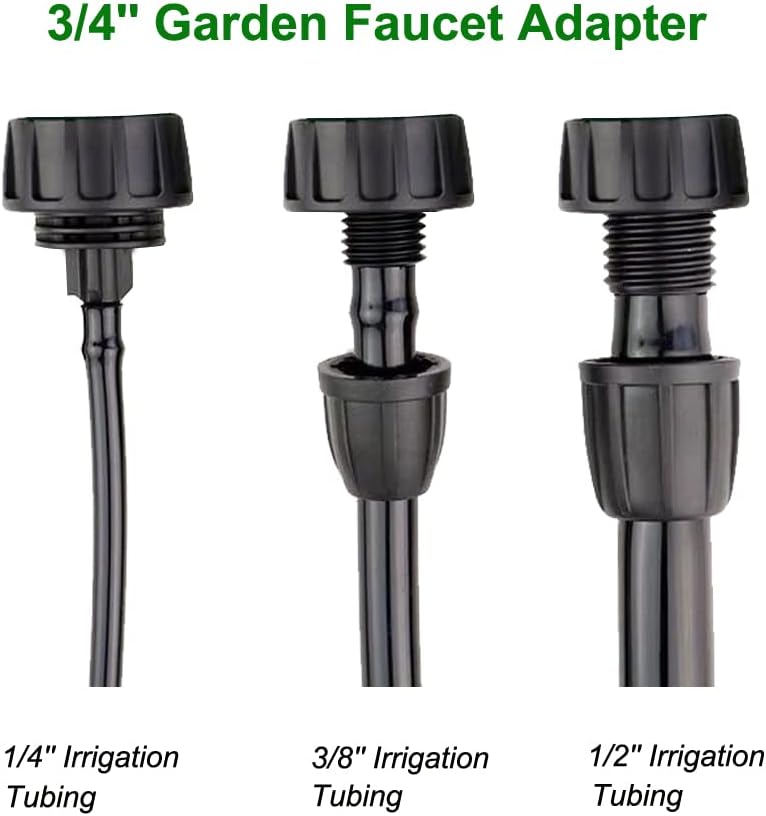1/4 Inch Drip Irrigation Tubing Faucet Connector 2 Way Y Splitter