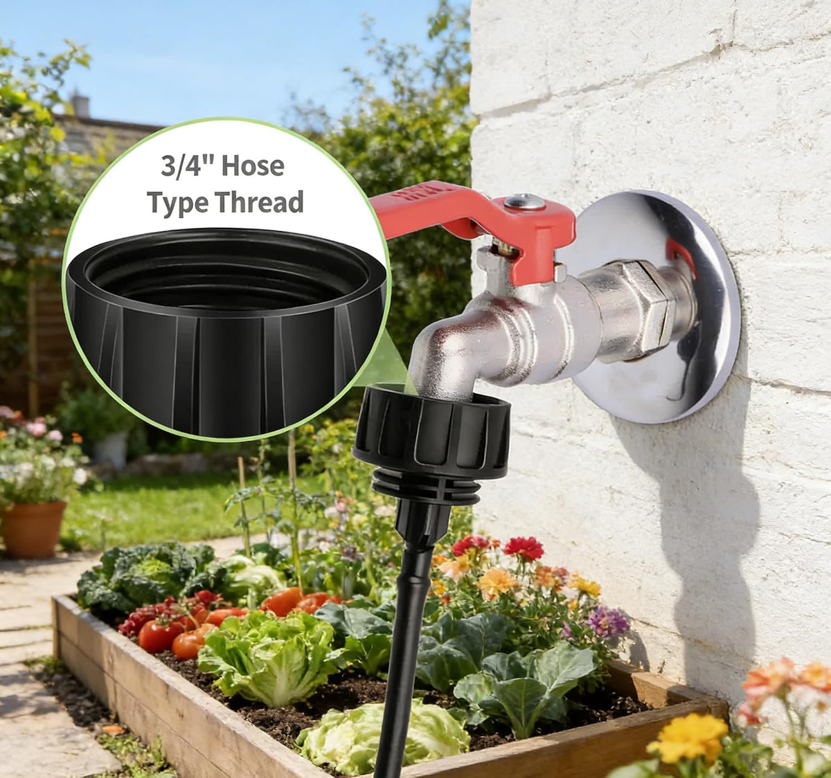 1/4 Inch Drip Irrigation Tubing Faucet Connector 2 Way Y Splitter