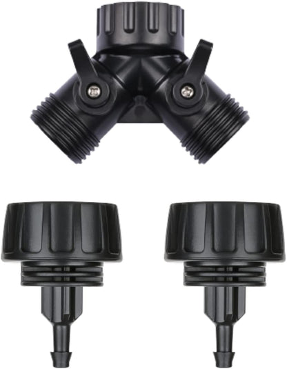 1/4 Inch Drip Irrigation Tubing Faucet Connector 2 Way Y Splitter