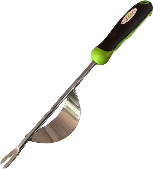 Dandelion Weeder Tool with Ergonomic Handle & Fulcrum - Stainless Steel Weed Puller for Planting, Weeding, Flower and Vegetable Care in Lawn Garden Yard | Rust Resistant