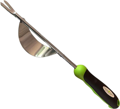 Dandelion Weeder Tool with Ergonomic Handle & Fulcrum - Stainless Steel Weed Puller for Planting, Weeding, Flower and Vegetable Care in Lawn Garden Yard | Rust Resistant