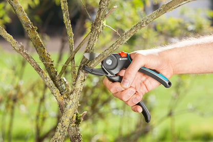 (8903) Heavy Duty Anvil Pruning Shears, Ergonomic Hand Tools, Bypass Scissors for Garden Pruners with 23mm Cutting Diameter for Woody Twigs and Branches - 1 Pair