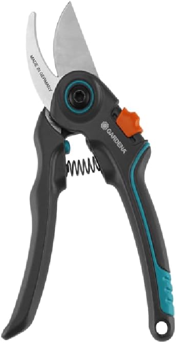 (8903) Heavy Duty Anvil Pruning Shears, Ergonomic Hand Tools, Bypass Scissors for Garden Pruners with 23mm Cutting Diameter for Woody Twigs and Branches - 1 Pair
