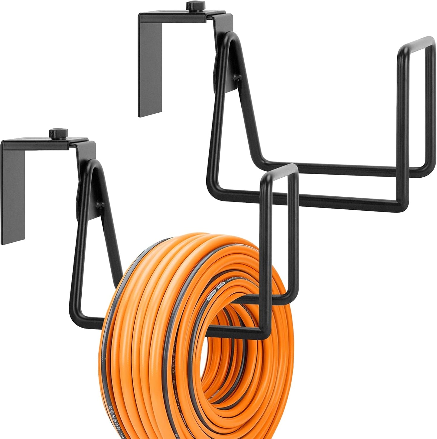 2 Pack Garden Hose Holder, Heavy Duty Wall Mount Hose Hanger