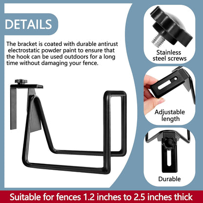 2 Pack Garden Hose Holder, Heavy Duty Wall Mount Hose Hanger