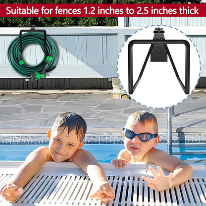 2 Pack Garden Hose Holder, Heavy Duty Wall Mount Hose Hanger