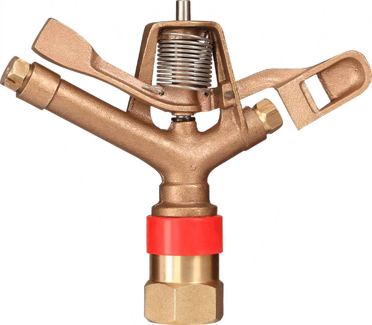 RK-40F 1" FNPT Brass Impact Sprinkler with Nozzles - 9/32" x 3/16", NPT Female, 40.6 GSM Maximum Flow Rate