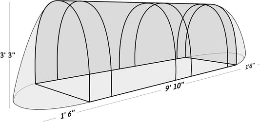 50-5010 Haxnicks Easy Fleece Tunnel Garden Cloche, Giant