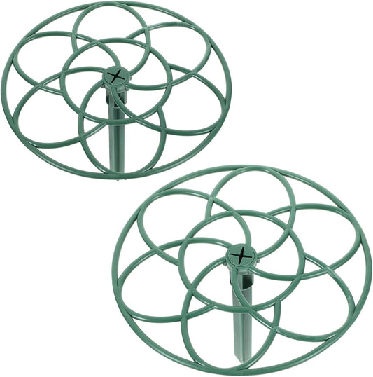 Flower Support Rack 2 Pack Sunflower Cage Lollipop Trellis for Climbing Plants PPE Plant Support Structure 11.02 X 11.02 X 9.84 in Easy Install Garden Plant Shape Rack
