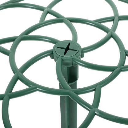 Flower Support Rack 2 Pack Sunflower Cage Lollipop Trellis for Climbing Plants PPE Plant Support Structure 11.02 X 11.02 X 9.84 in Easy Install Garden Plant Shape Rack