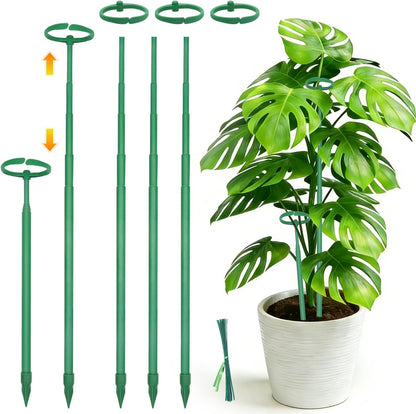 Telescoping Monstera Plant Stakes, 12.5-48.4IN Indoor Plant Support- 3Pack