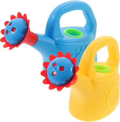 Chicken Watering can Toys for Kids Bath and Outdoor Play Early Educational Small Watering Pot for Home and School 2-Pack Small Plastic Water Sprinkler can