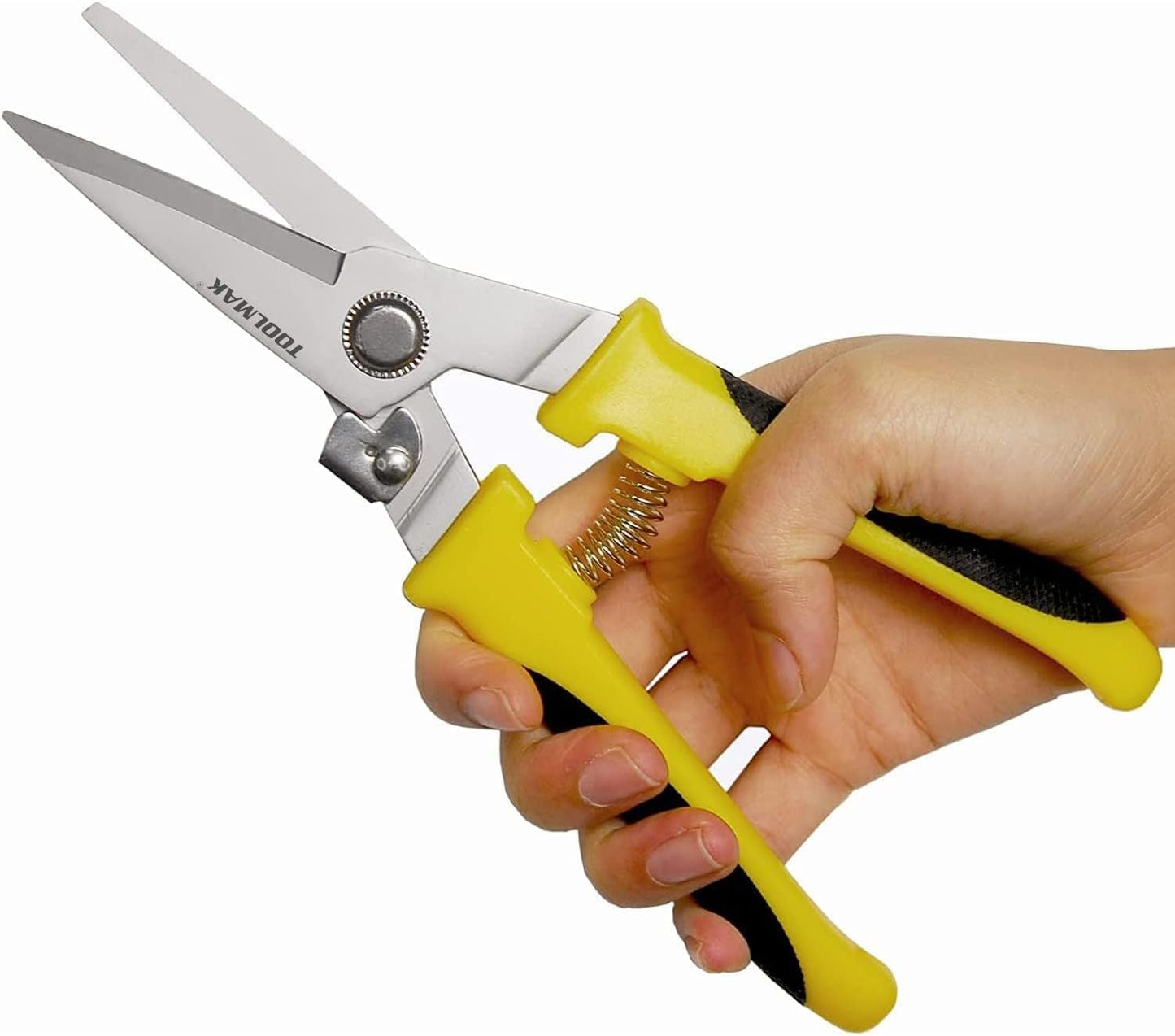 8 Inch Aviation Tin Snips, Heavy Duty Metal Cutter