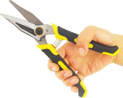 8 Inch Aviation Tin Snips, Heavy Duty Metal Cutter