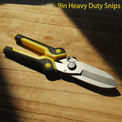 8 Inch Aviation Tin Snips, Heavy Duty Metal Cutter