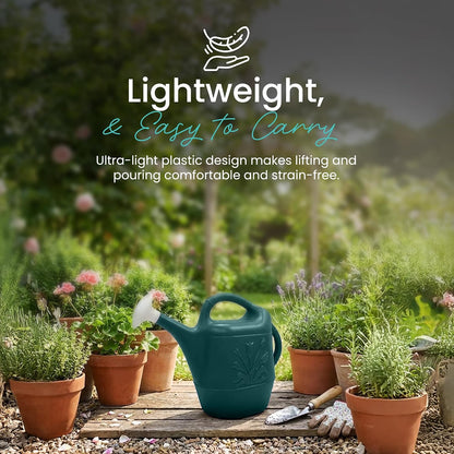 Union Products 63066 2 Gallon Indoor/Outdoor Watering Can, Caribbean Blue