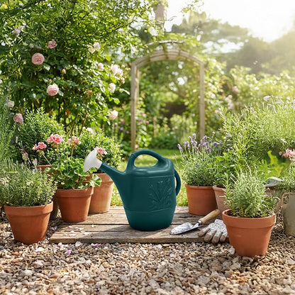 Union Products 63066 2 Gallon Indoor/Outdoor Watering Can, Caribbean Blue