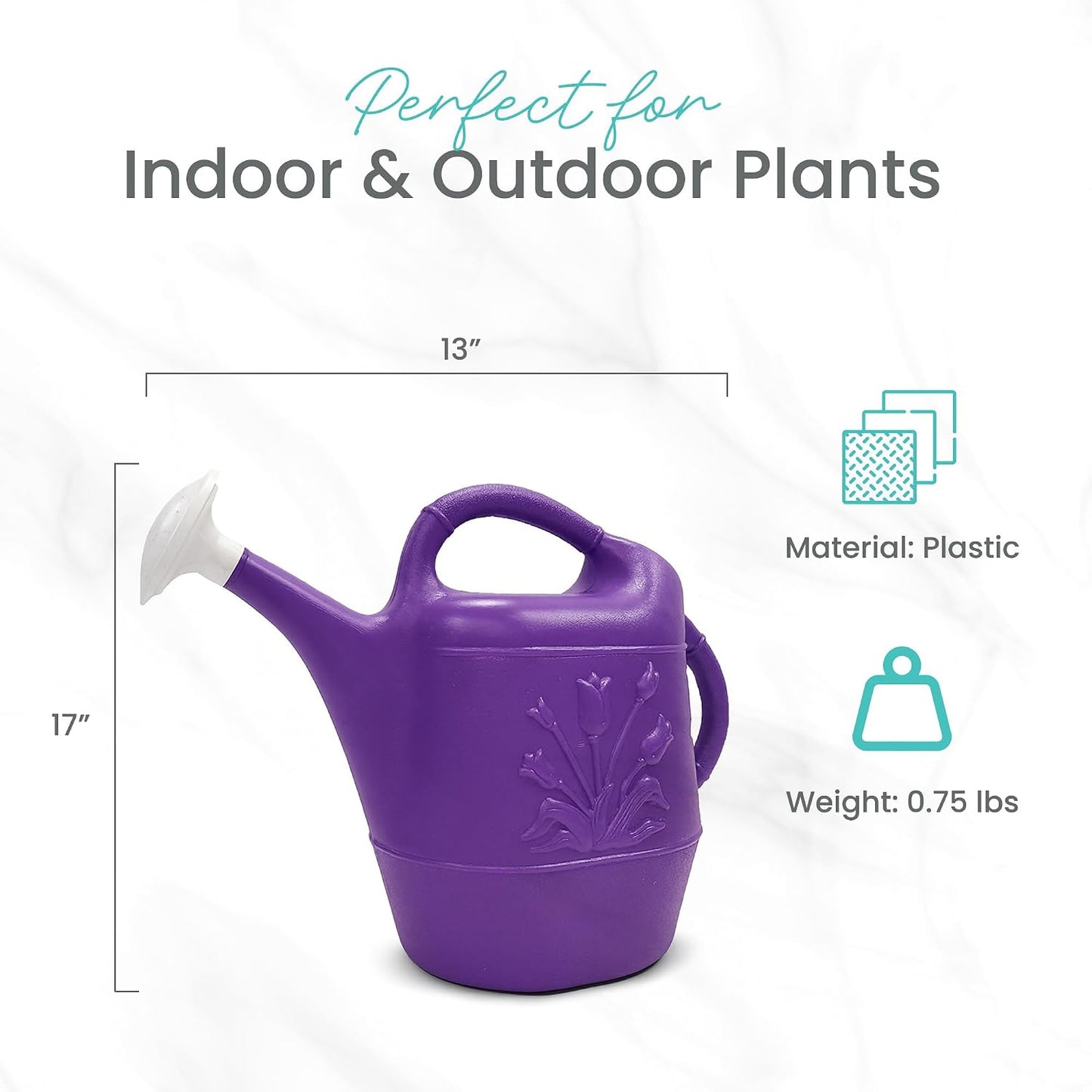 Union Products 63066 2 Gallon Indoor/Outdoor Watering Can, Caribbean Blue