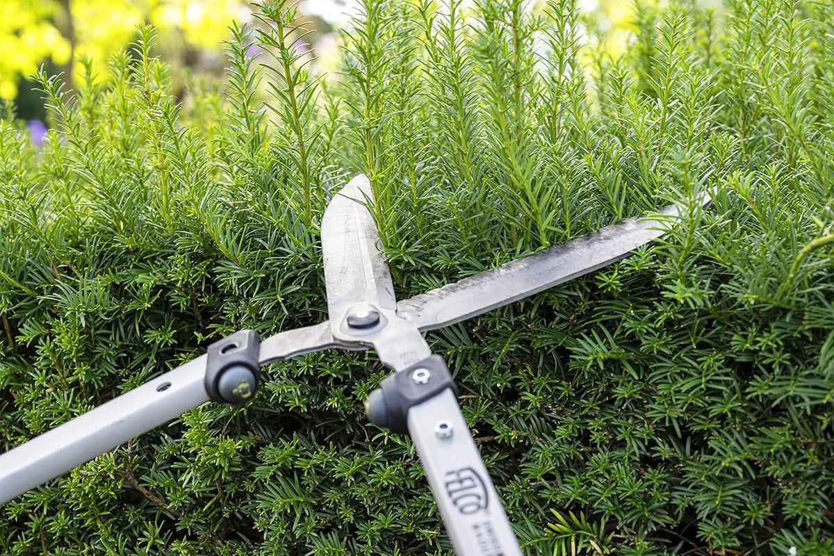 F250-63 Swiss Made Hedge Shears for Gardening – 25" Lightweight Precision Clippers for Shrub Trimming | Hedge Scissors | Trimmer Tool with Chromed Carbon Blades | I-Beam Handles