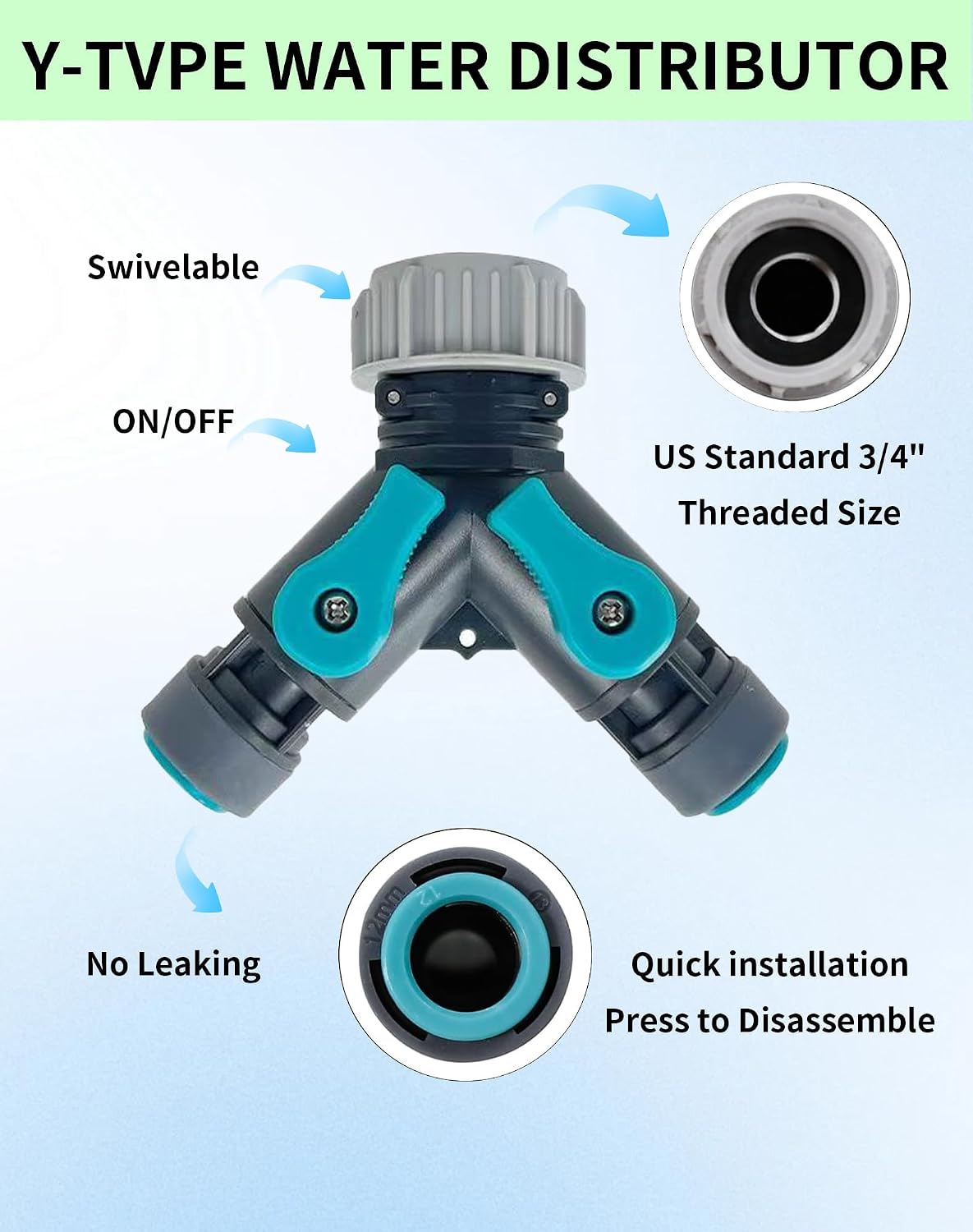 Drip Irrigation System,Automatic Garden Watering System, 360 Degree Adjustable Garden Sprinkler, High Output Mist Spray Nozzle for Potted Plants, Easy Connect & Rotating Head, Customizable Water Flow
