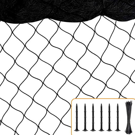 Bird Netting for Chicken Coop, 25'x50' with 2.4" Square Mesh