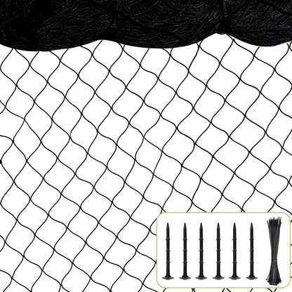 Bird Netting for Chicken Coop, 25'x50' with 2.4" Square Mesh