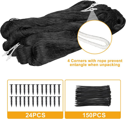 Bird Netting for Chicken Coop, 25'x50' with 2.4" Square Mesh