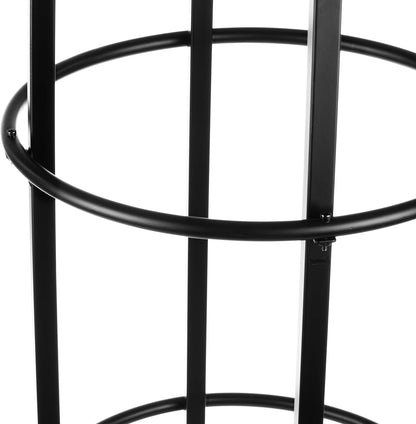 Tall Iron Obelisk Trellis 8 Ft – Outdoor Garden Obelisk for Climbing Plants, Black Powder Coated Metal, Architectural Yard Structure